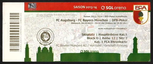 Ticket 2013 fc - |, augsburg