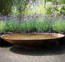 Ø 60 cm-Ø 200 cm Wasserschale Cortenstahl,Pflanzschale,Gartenbrunnen,Wasserspiel