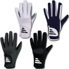 Reithandschuhe schwarz weiß Reiter Handschuhe mit Zügelverstärkung Sommer Levaz