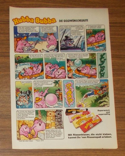 Seltene werbung hubba bubba - seltene,