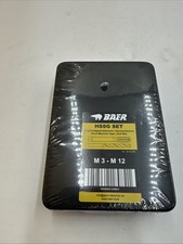 Gewindebohrer Set BAER M3 - M12 Einschnittgewindebohrer + Kernlochbohrer Gewinde