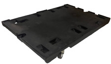 Plattenwagen Transportwagen Rollwagen Schwerlast Rollbrett 80x120 cm, Schwarz