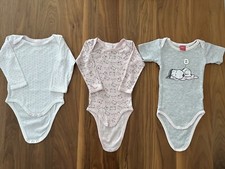 3 x Baby Body Gr. 62-68 Rosa Kinder Mädchen Kurzarm Langarm Baumwolle wie NEU