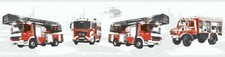 Kinder Tapeten Bordüre Feuerwehr Autos weiß rot Little Stars 35814-1 (20,69€/1qm