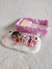 Ooak miniatur baby 7cm fell - miniatur,