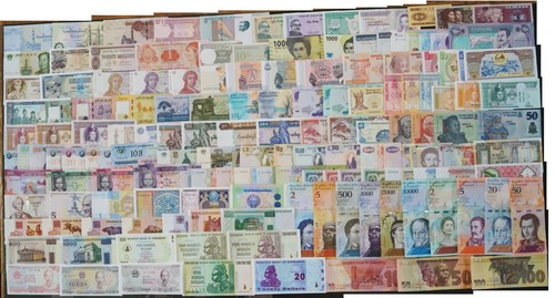 150 verschiedene banknoten - 150,