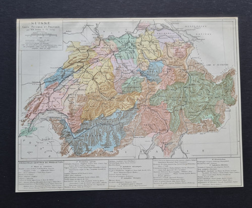 Antike karte von - antike, 1882