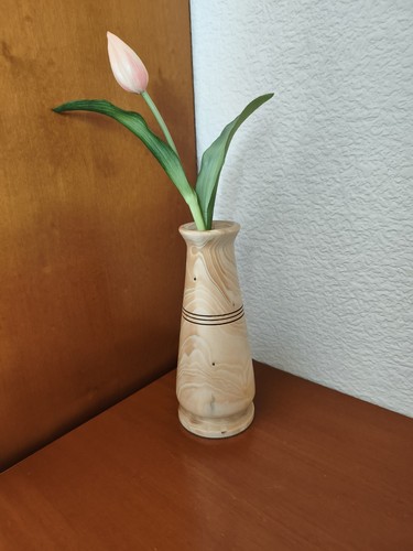 Holz blumen vase - blumen,