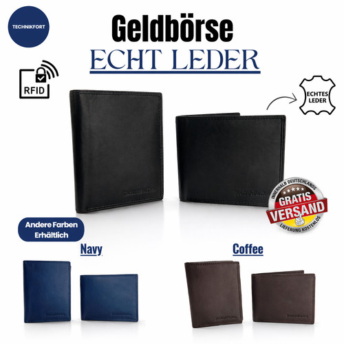Geldbörse echt leder - echt, &