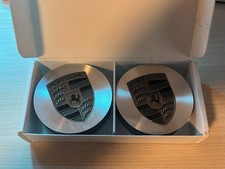 4x Porsche Original Nabendeckel Felgen-Deckel 9Y0601149M Turbonit Wappen 911 718