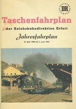 Deutsche Reichsbahn: Taschenfahrplan der Reichsbahndirektion Erfurt. Jahresfahrp