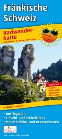 Radwanderkarte fränkische - radwanderkarte,