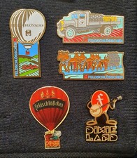 5x Feldschlößchen Bier Pins aus Sammlung (inkl. Ballons, Kutsche, Dixieland)