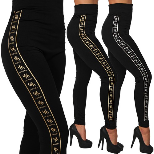 Leggings thermo schwarz gold - thermo,