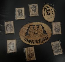 Oliven Holzanhänger und