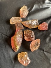 10 Rot-Grün-Orange Turmalin