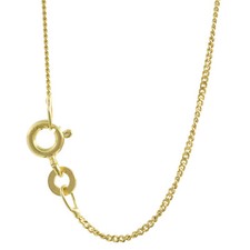 1,1 mm 333-8  Karat Gold Halskette Panzerkette massiv Gold hochwertige Goldkette