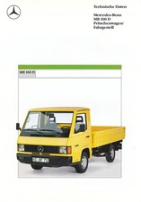 MERCEDES MB 100 MB100 Pritsche Fahrgestell Prospekt Brochure 1988 13