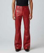 Rote schlaglederhose für - rote,