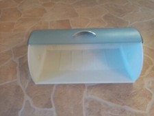 Brotkasten  BROT kunststoff BLAUER DECKEL WEISS Aufbewahren 