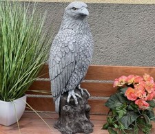 Steinfigur Adler XL 54 cm, 19,7 kg Frostfest Garten Deko Gartenfigur frostfest