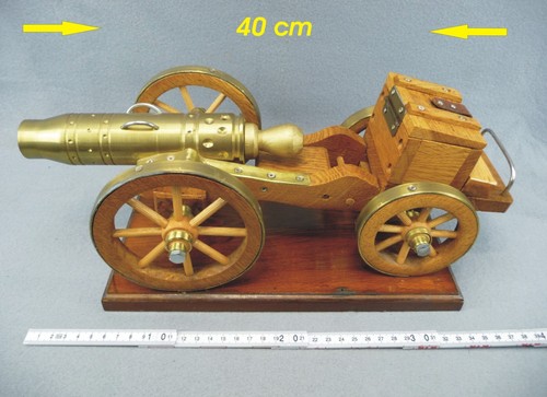 Große messing deko - große, kanone