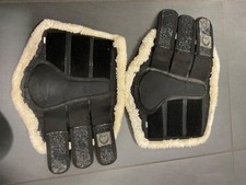 Fellgamaschen schwarz glitzer