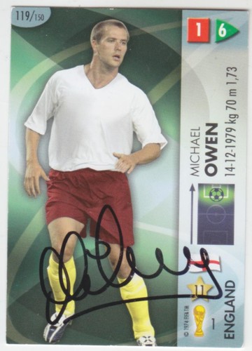 Michael owen autogramm panini - michael,