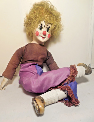 Vintage porzellan clown - clown,