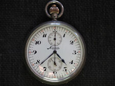 seltener Minerva Chronograph Taschenuhr läuft tadellos 58mm
