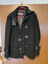 Damen Kapuzen Mantel, schwarz