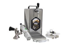 Bier Zapfanlage 1-leitig, 25 Liter/h, Edelstahl, KOMPLETTSET