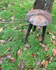 Outdoor Bratpfanne Füße geschmiedet Eisenpfanne Bushcraft