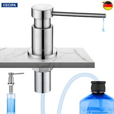 Edelstahl Einbau Seifenspender Waschbecken Lotionspender Spülmittelspender 300ml