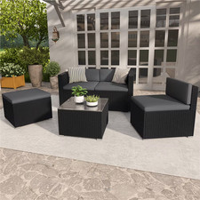 5er Gartenmöbel Set Rattan