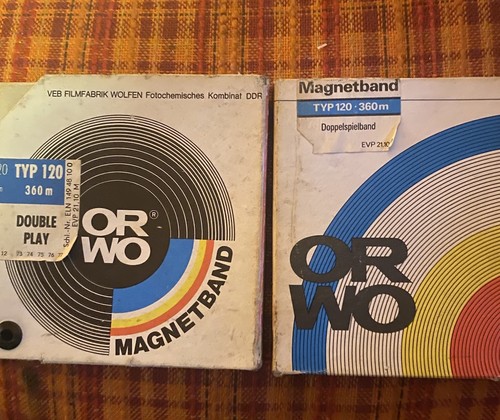 Originale ddr tonband orwo - 2x,