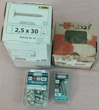 Knapp 2kg Schrauben & Dachpappenstifte + teilweise noch neu + Gewindeschrauben