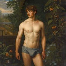 Akt Männlich Malerei Gemälde