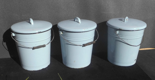 Liter emaille eimer - x,