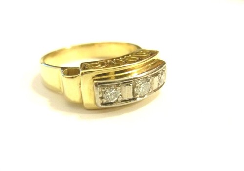 Antik brillantring goldring - antik,
