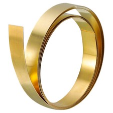 0.3x10x1000mm Messing Rollenblatt Messing Folienrolle Messing Streifen Gold