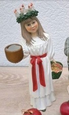 Santa Lucia 27cm Candy Design Norway Carl Larsson Keramik Figuren Weihnachten