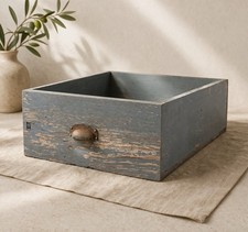 Alte Vintage Holzschublade
