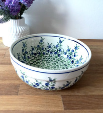 Original Bunzlauer Keramik Salat Schüssel Schale 1,4 L Landhaus Bowl Obstschale
