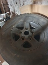 vier Reifen mit Boost Felge schwarz 235 7 85 R16 Defender TD5 General Grabber