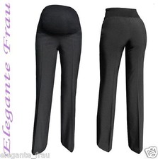 UMSTANDSHOSE, SCHWARZ, KLASSISCHE ELEGANTE HOSE mit Bauchband Umstandsmode 36-58