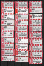 R-Zettel/BRD/5-stellige PLZ/01465 Langebrück - 01477 Arnsdorf b Dres(30 versch.)