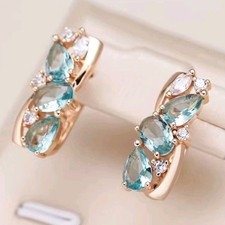 Luxus Ohrringe Huggie 585er