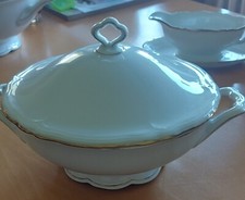 Servierschüssel...seltmann weiden marie luise Weiß Mit Goldrand. 2x vorhanden