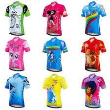 Kinder Reflektierende Radtrikot Hemd Kurzarm Fahrradtrikot Zyklus Shirts Unisex